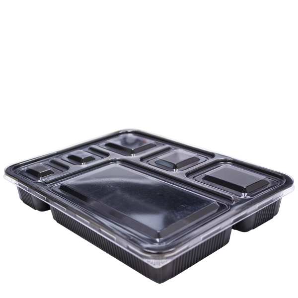 6 Microwavable Snack Box Black Base