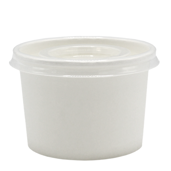 Go Pack Portion Pots 4oz and 7oz Fish And Chips Portion Pots and Lids