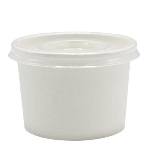 Go Pack Portion Pots 4oz and 7oz Fish And Chips Portion Pots and Lids