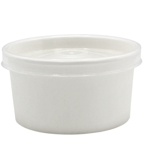 Go Pack Portion Pots 4oz and 7oz Fish And Chips Portion Pots and Lids