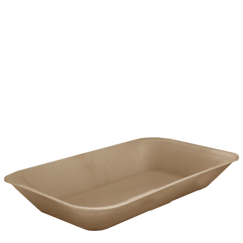 Klöckner Pentaplast Disposable Tableware No3 Brown / 133x222x36mm / 400 Infinity No3 Brown EPP Chip Tray