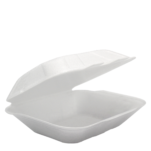 Klöckner Pentaplast Disposable Tableware HP4 White / 210x240x75mm / 150 Infinity HP4 White EPP Takeaway Container