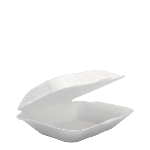 Klöckner Pentaplast Disposable Tableware MP10 White / 130x130x65mm / 220 Infinity MP10 White EPP Takeaway Container