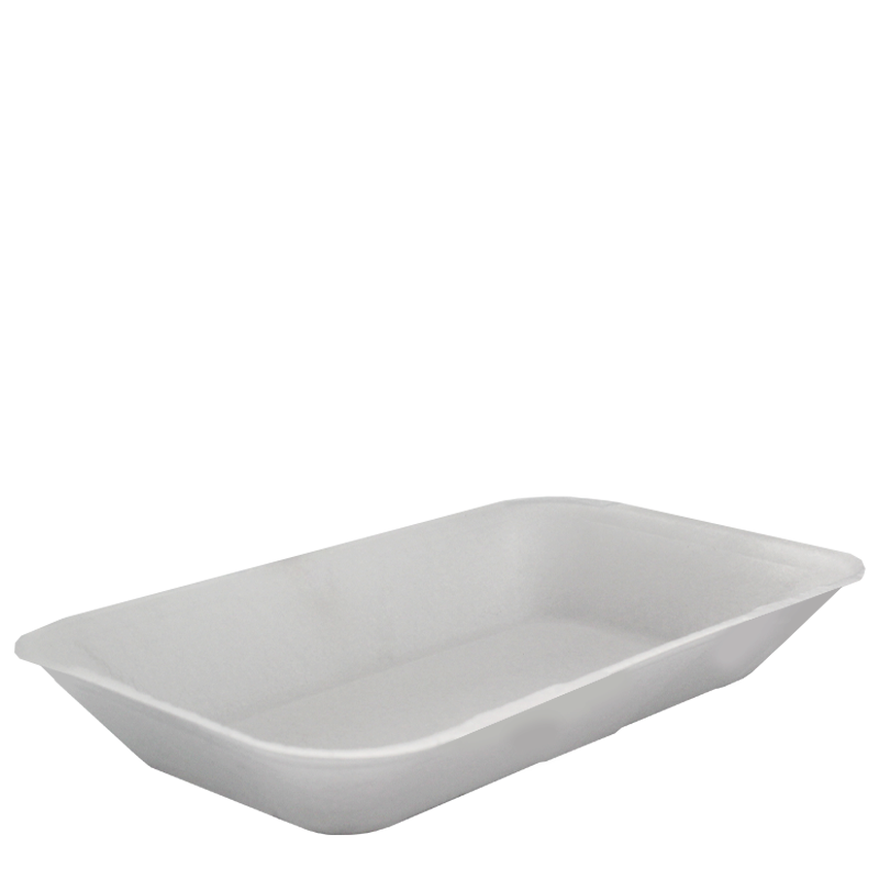 Klöckner Pentaplast Disposable Tableware No3 White / 133x222x36mm / 400 Infinity No3 White EPP Chip Tray