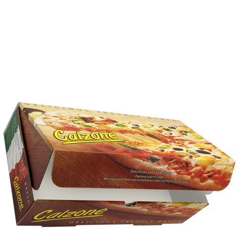 ICS Pizza Box Calzone / 90 Boxes Classic Printed Calzone Boxes