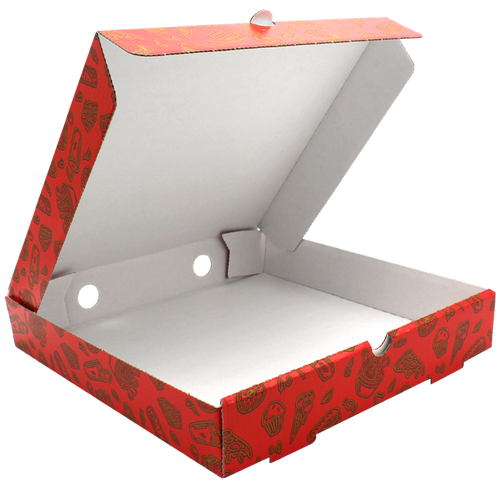 ICS Pizza Box Printed Chinese Munch Boxes