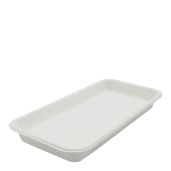 Dispo Disposable Tableware 20 x 10cm / 1000 Trays Bagasse Chip Trays No. 1