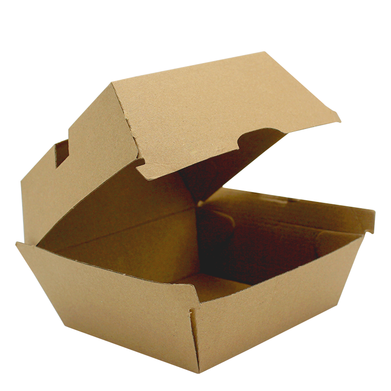 Intertan Takeaway Box Regular / 450 Boxes Sturdy Corrugated Burger Boxes