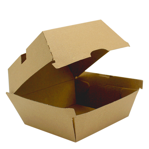 Intertan Takeaway Box Regular / 450 Boxes Sturdy Corrugated Burger Boxes