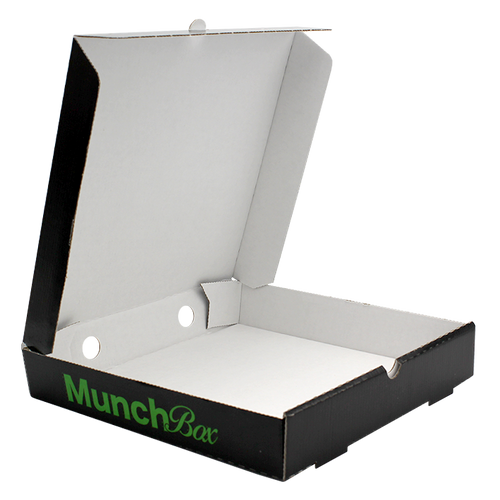 ICS Pizza Box Printed Black Munch Boxes