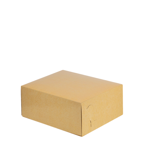 Intertan Takeaway Box Metalised PET / 122 Boxes / 16.5x14x8cm Plain Kraft Grill Box T16