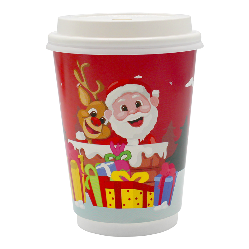 Go Pak Double Wall Christmas Cups 