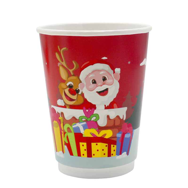 Go Pak Double Wall Christmas Cups 