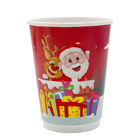 Go Pak Double Wall Christmas Cups 