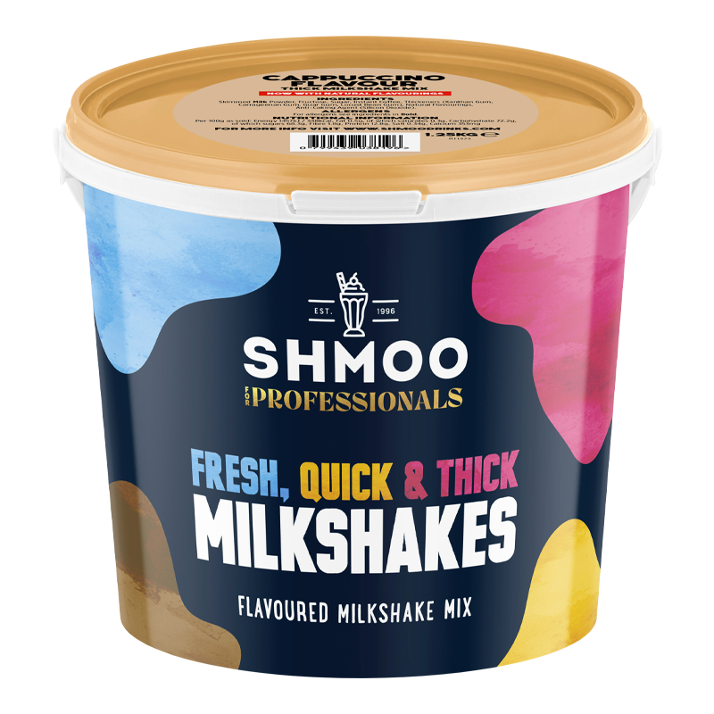 Aimia Foods Shmoo Milkshake Mix Cappuccino / 1.25kg Tub Shmoo Cappuccino Cool Mix 1.25kg