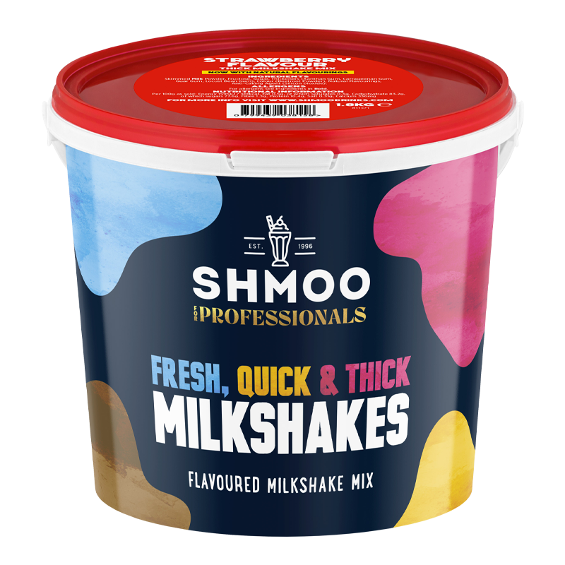 Aimia Foods Shmoo Milkshake Mix Strawberry / 1.8kg Tub Shmoo Strawberry Mix 1.8kg