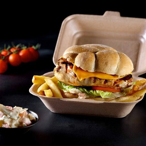 Klöckner Pentaplast Disposable Tableware HP2 Brown / 145x185x80mm / 220 Infinity HP2 Brown EPP Takeaway Container