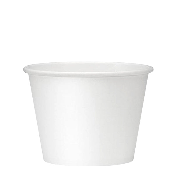 Dispo Soup Containers 8oz / No Lids / 500 Containers White Heavy Duty Containers