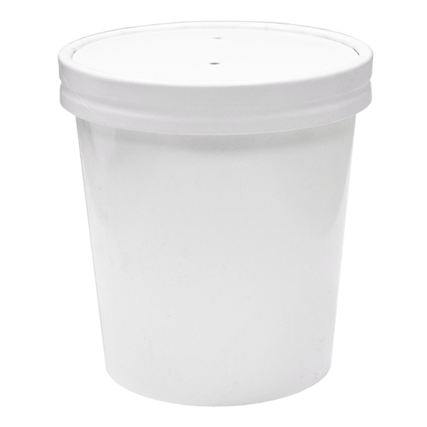 Dispo Soup Containers 26oz / Lids Included / 500 Containers White Heavy Duty Containers