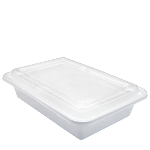 H Pack Container White Base Microwavable Container