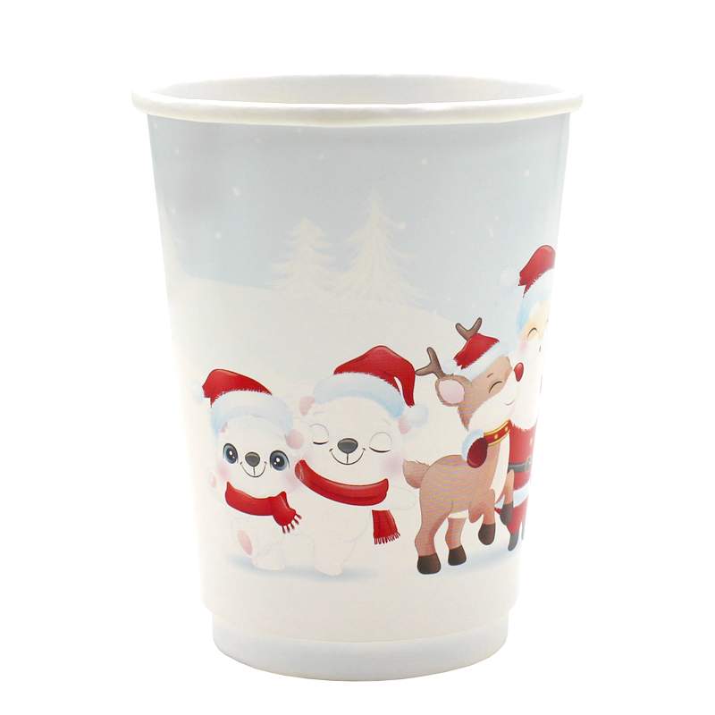 Go Pak Double Wall Christmas Cups 