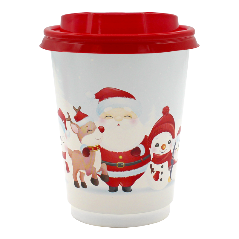 Go Pak Double Wall Christmas Cups 