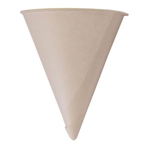 4ACES Water Cones 4oz / 5000 Cones White Paper Cones