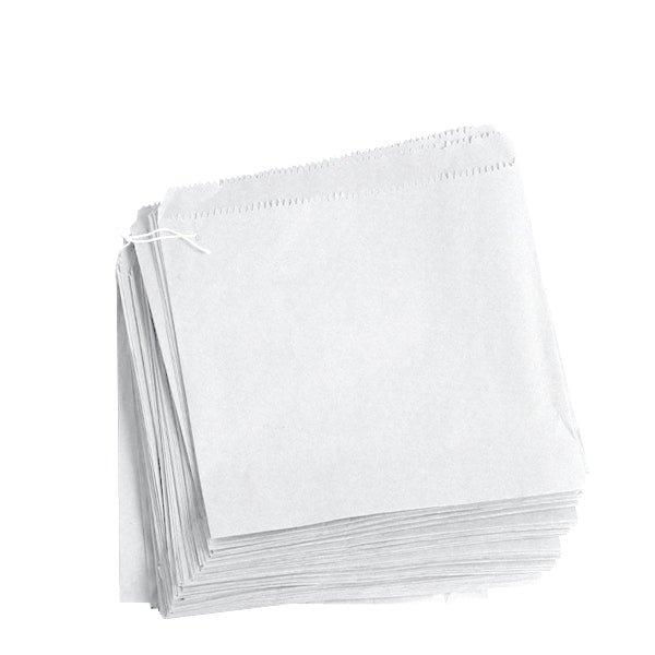 Strung White Sulphite Paper Bags – Paper Cups Direct