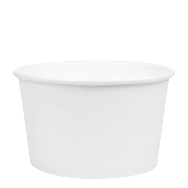 Choice 7.5 oz. Large White Paper Scoop / Tray - 1000/Case